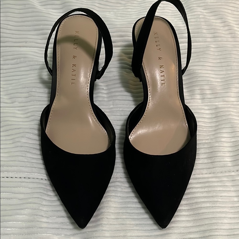 Kelly & Katie Black Elegant Heels